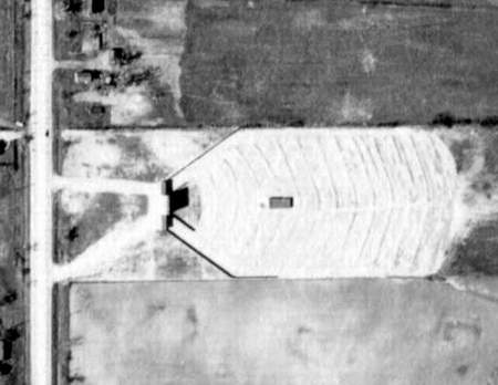 Dixie Drive-In Theatre - Dixie Aerial 4-29-49 (newer photo)